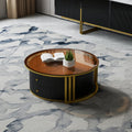 Luxe Nesting Coffee Table Set – Marble, Glass & Gold