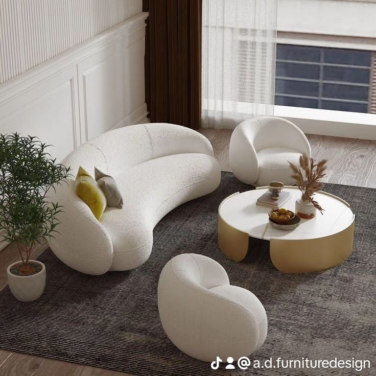 Luxe Curved Sofa Set