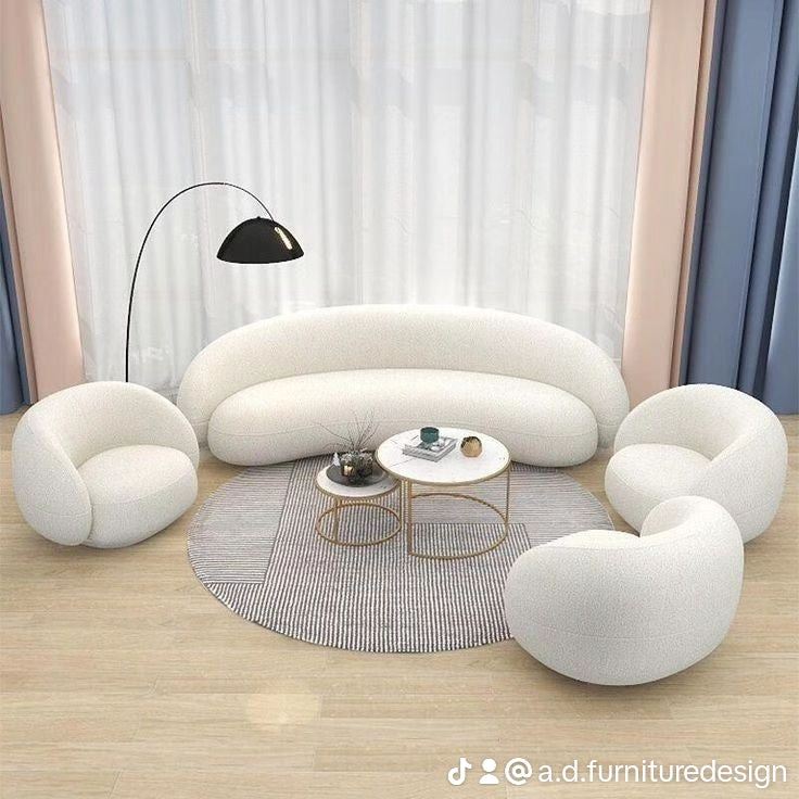 Luxe Curved Sofa Set