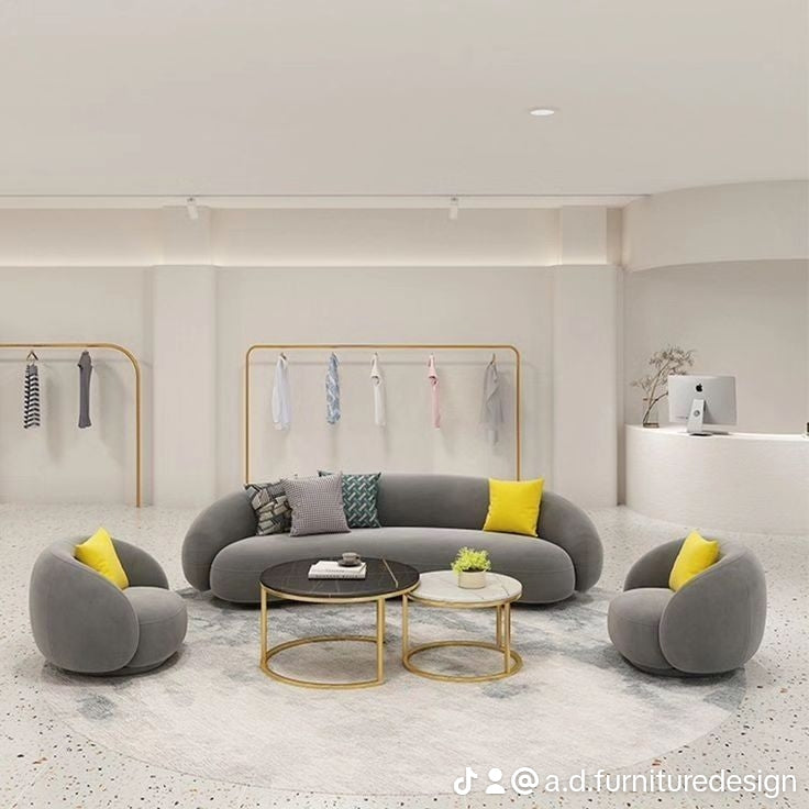 Luxe Curved Sofa Set