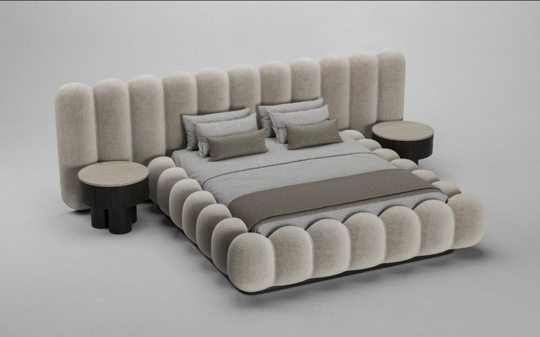 Luxe Bubble Upholstered Bed Suite