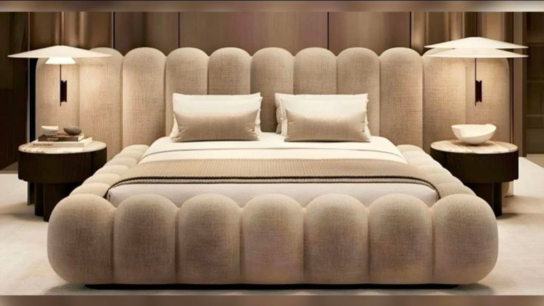 Luxe Bubble Upholstered Bed Suite