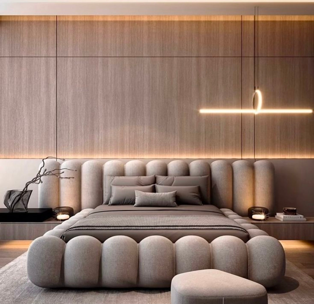 Luxe Bubble Upholstered Bed Suite