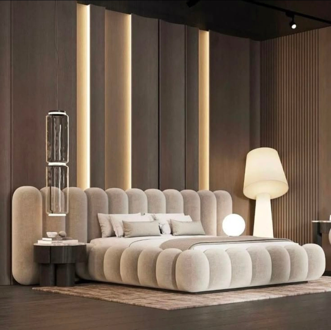 Luxe Bubble Upholstered Bed Suite