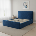 Aria bed in Blue Velvet