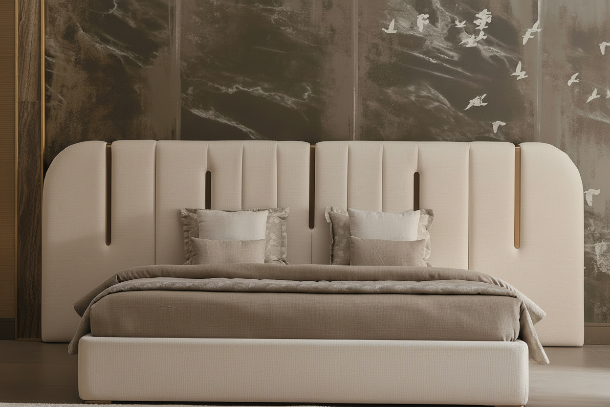 Beige Bed