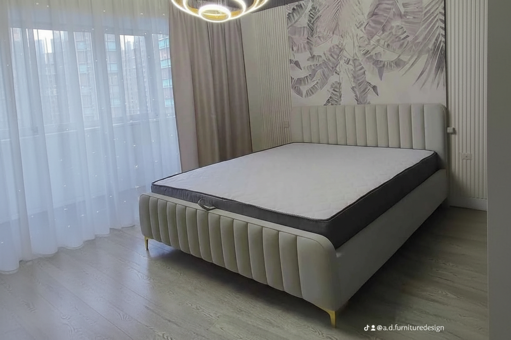 Beige Bed