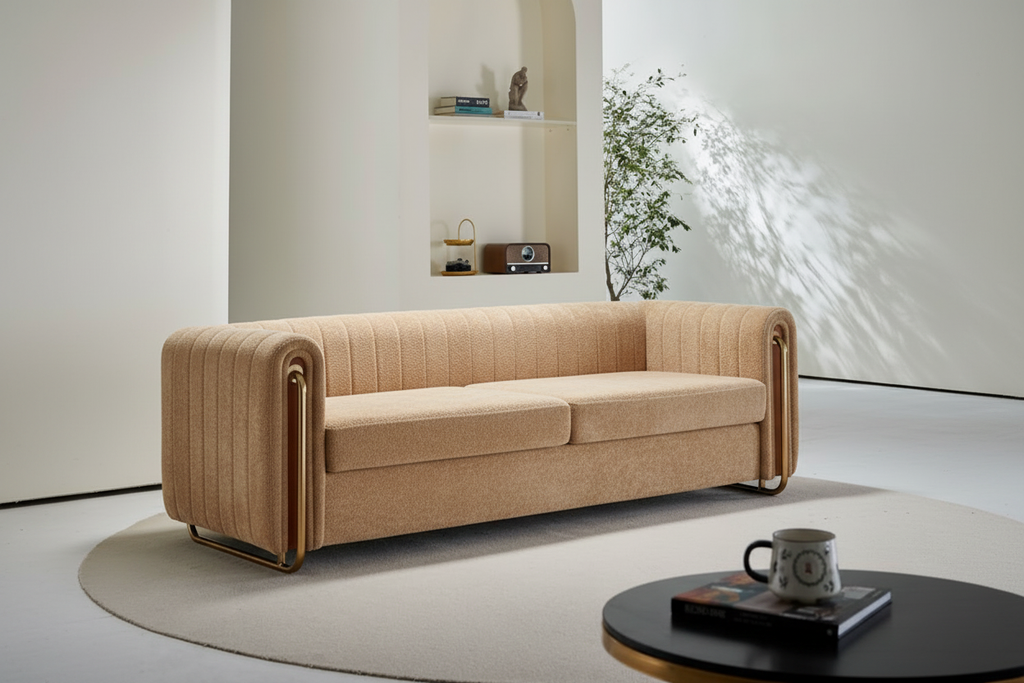 Beige Boucle Cleo