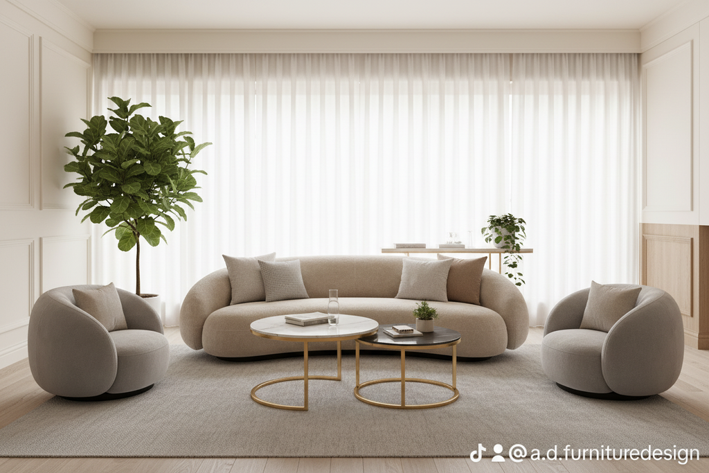 Beige Sofa Set