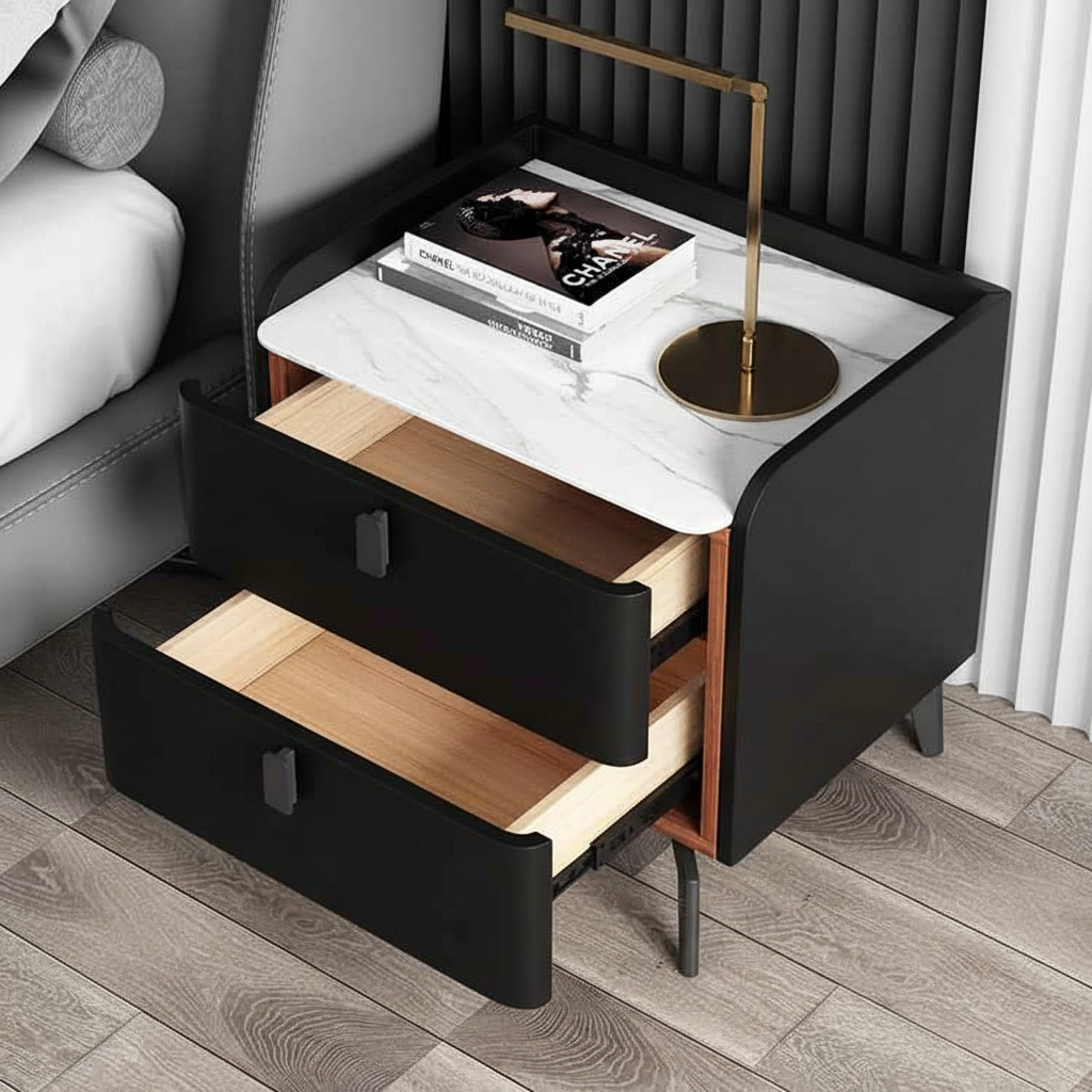 Black bedside table variant