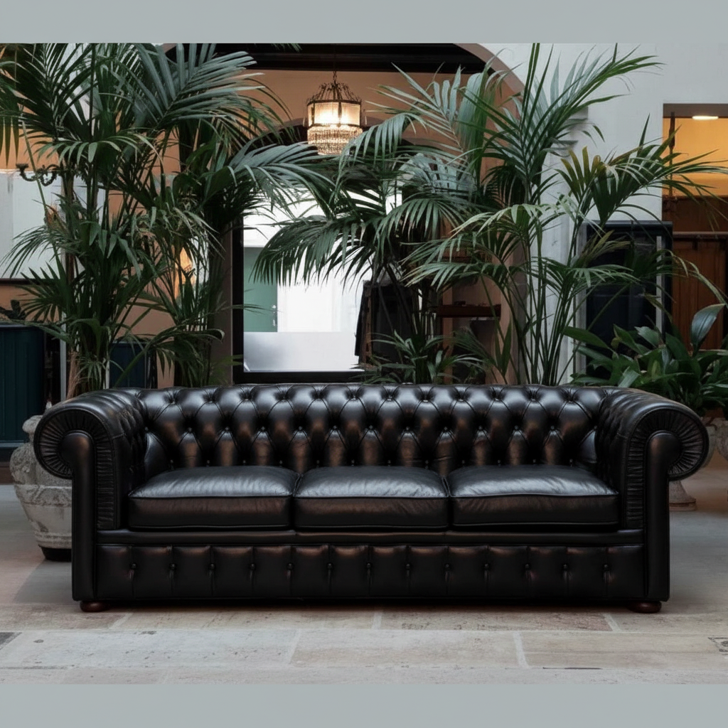 Black Chesterfield Sofa