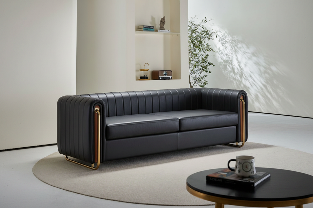 Black Leather Cleo