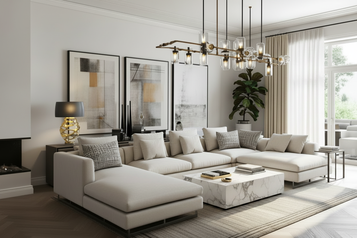 Cream White Sofa