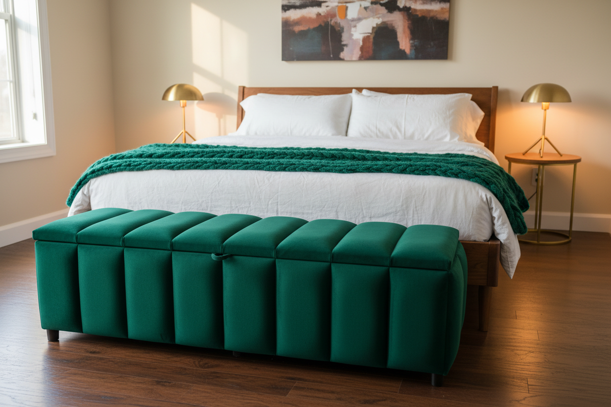 Emerald Green - Mid-Century Bedroom