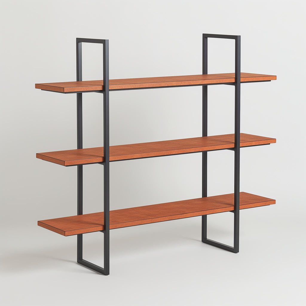 Industrial 3-Tier Open Bookshelf