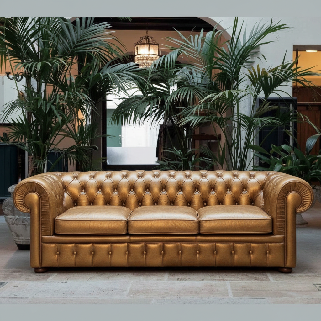 Gold Chesterfield Sofa
