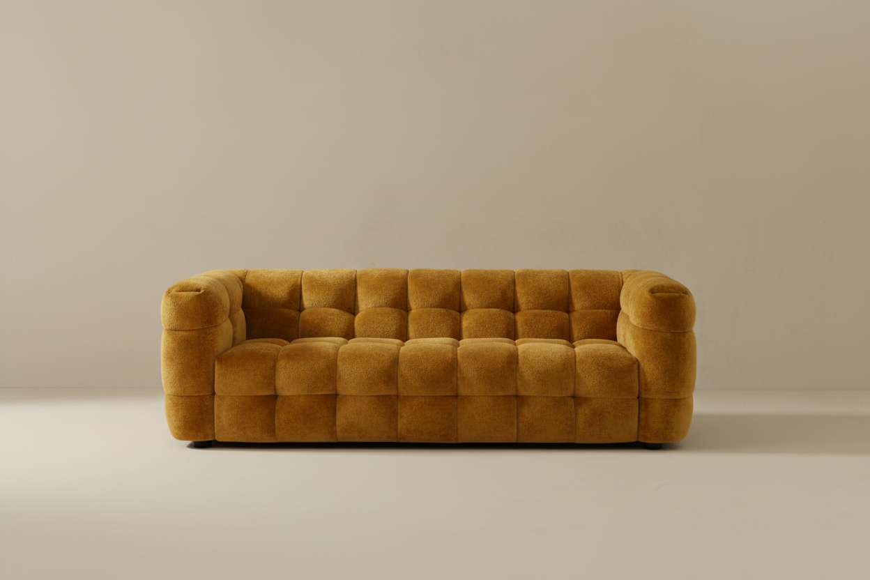 Gold Cube Sofa