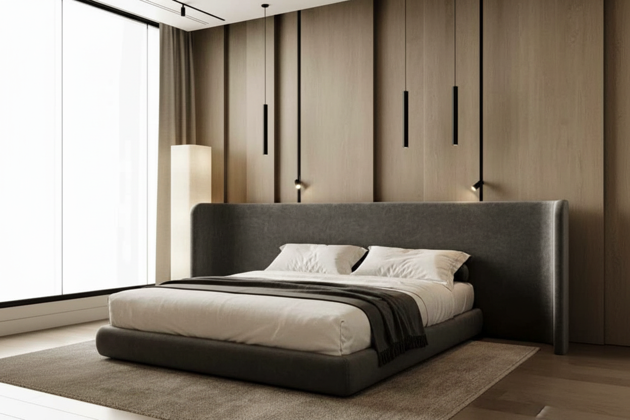 Gray Bed