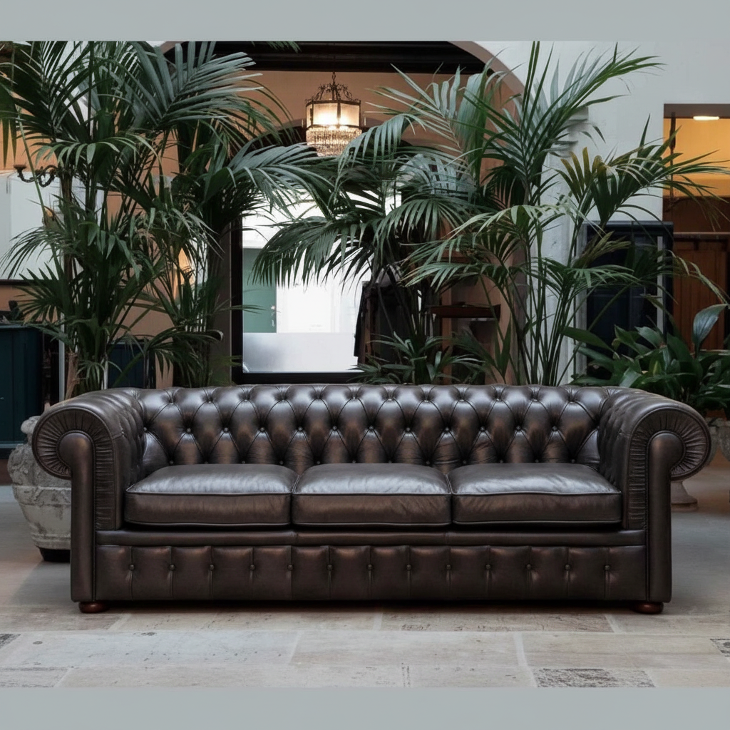 Gray Chesterfield Sofa