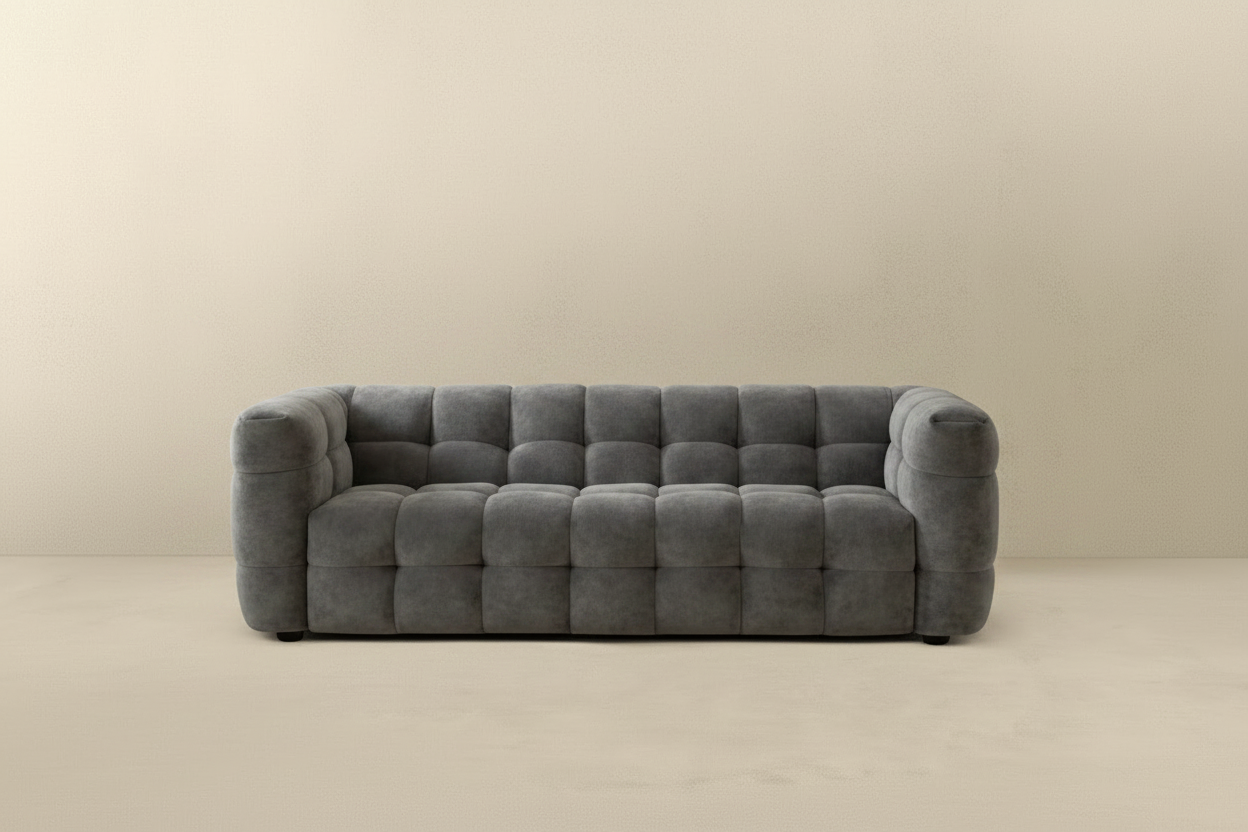Gray Cube Sofa