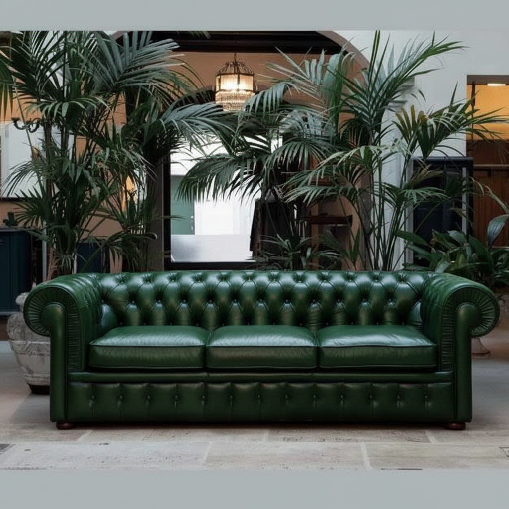 Green Chesterfield Sofa