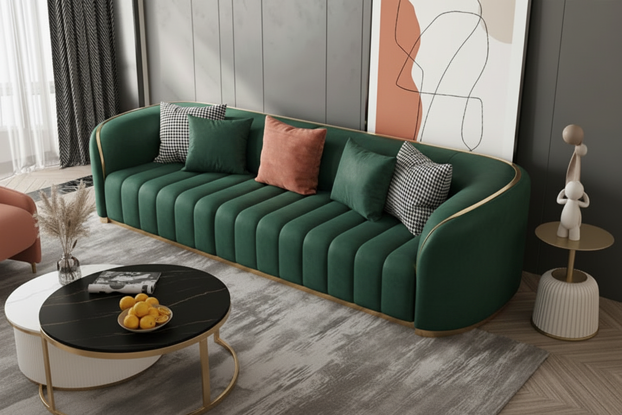 Green Head Sofa