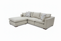 L-Shape Cloud Sectional Sofa with Ottoman