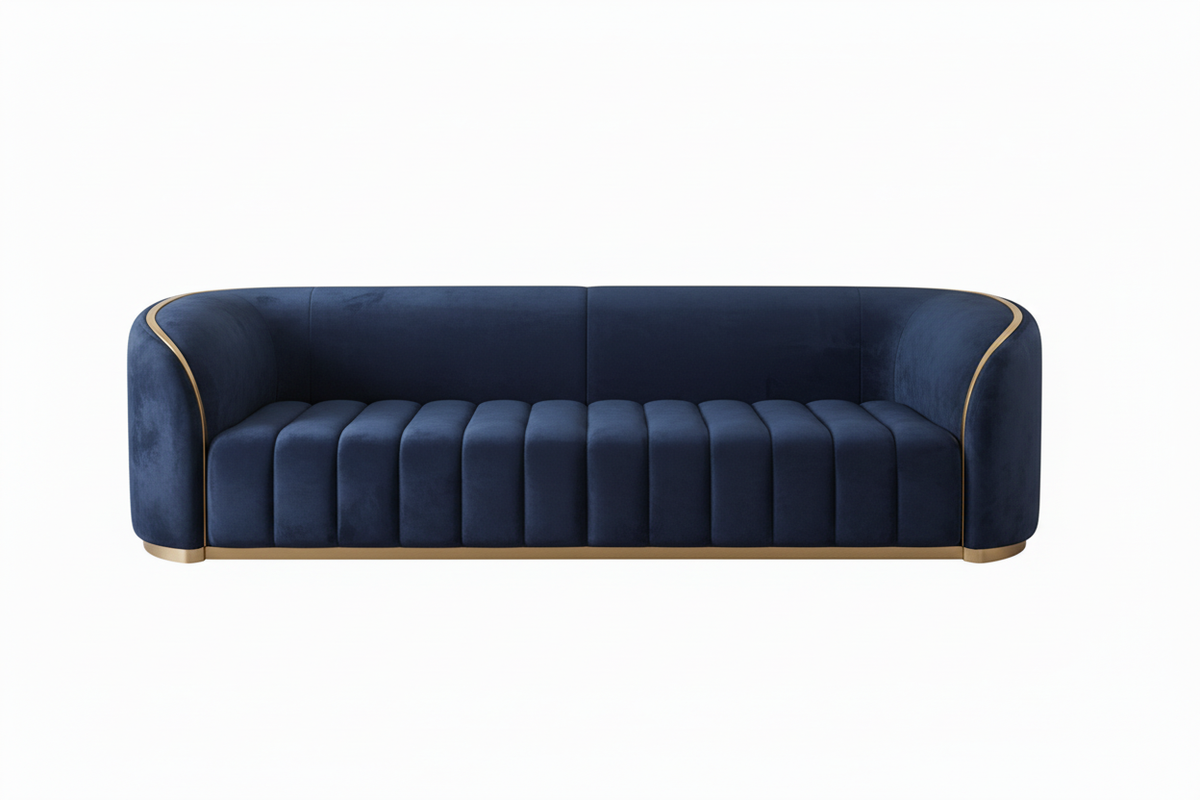 Riviera Gold-Trim Sofa