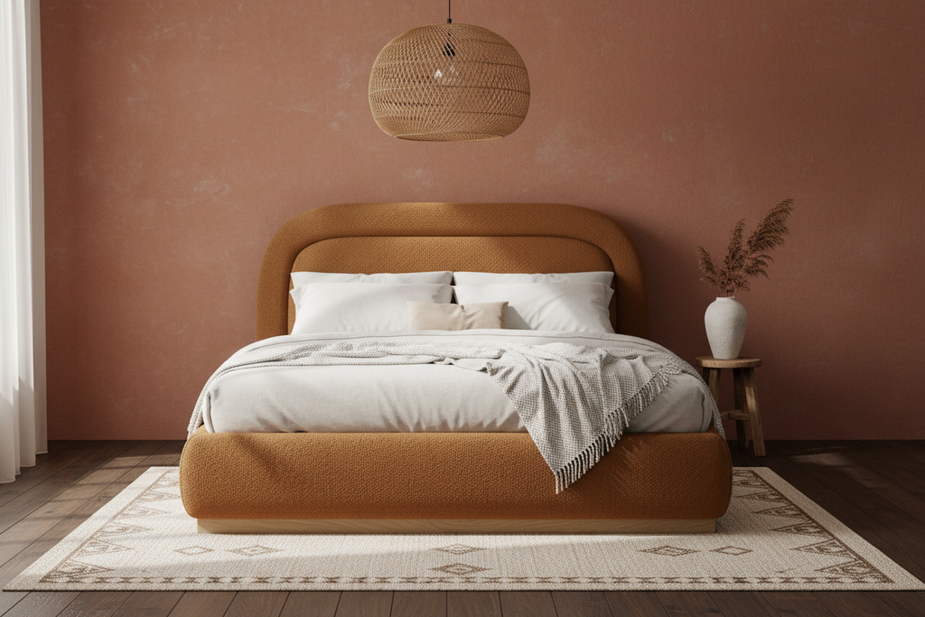 Luella Upholstered Wooden Plinth Base Storage Bed