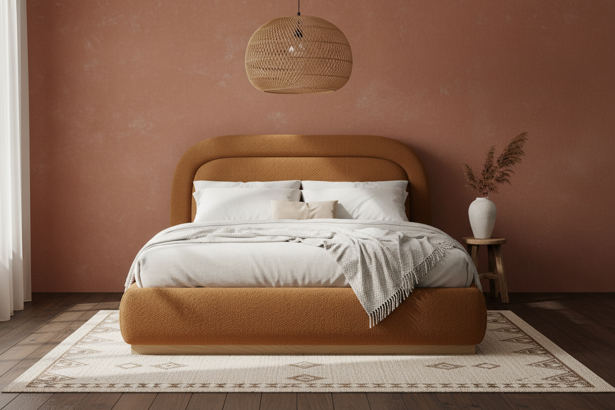 Luella Upholstered Wooden Plinth Base Storage Bed