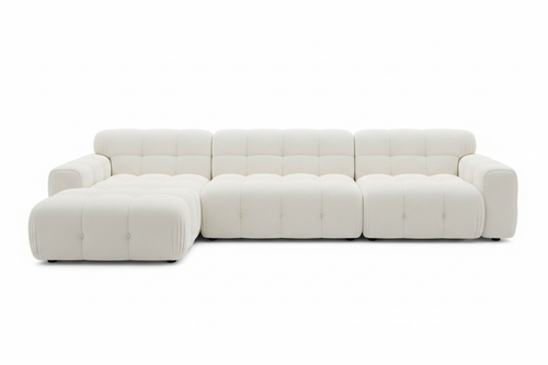 Cloud Bubble Grid Sectional - full front view