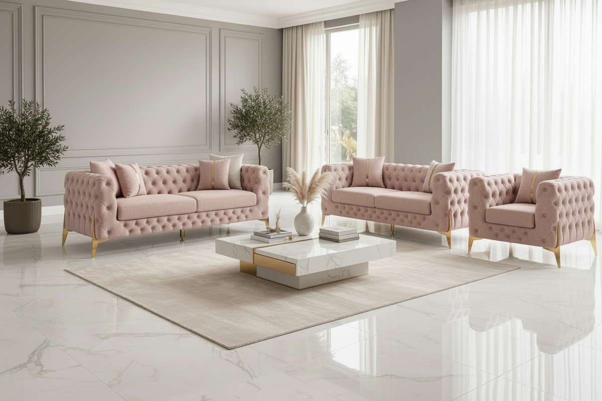 Grandeur Chesterfield Sofa Set