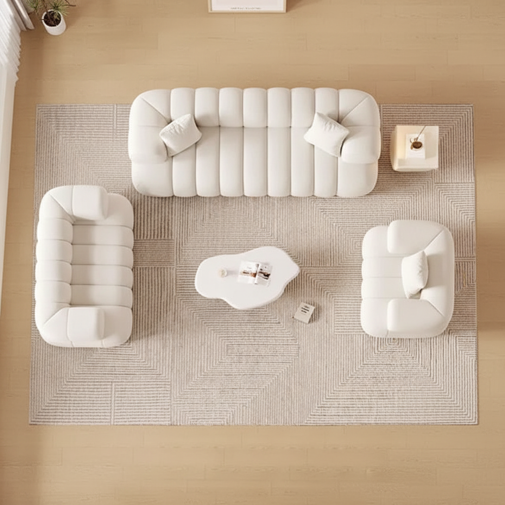Cloud Bubble Sofa Set - top-down full set view