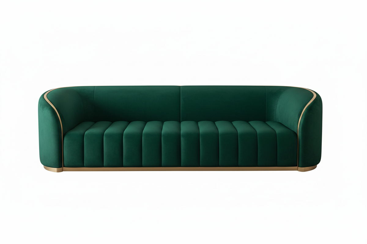 Riviera Gold-Trim Sofa