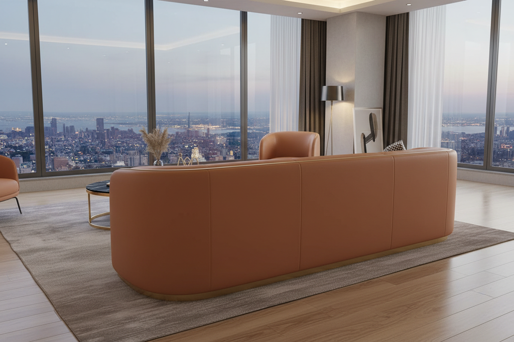Riviera Gold-Trim Sofa