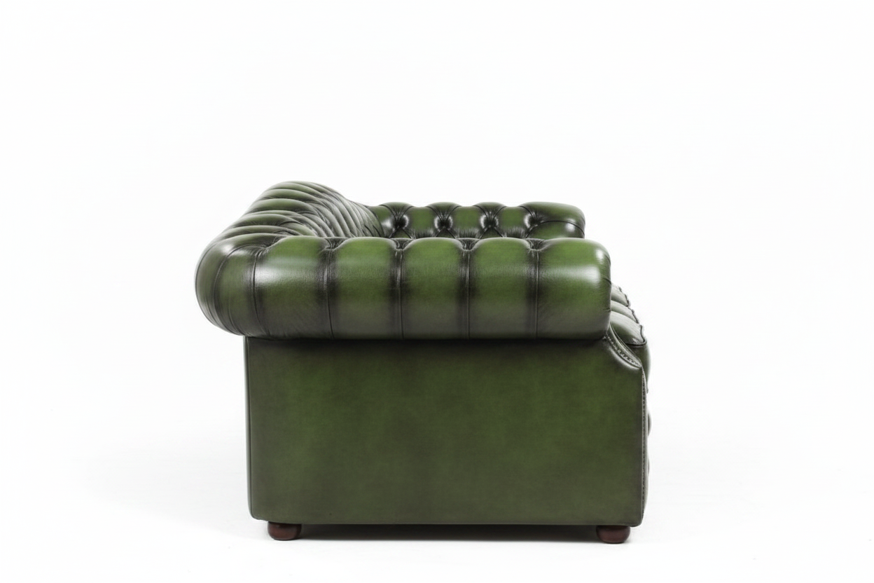 Churchill Chesterfield Sofa - side profile view