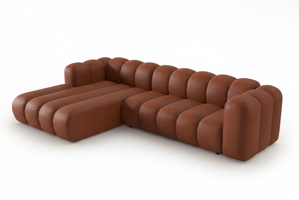 Modular L-Shape Bubble Sectional Sofa
