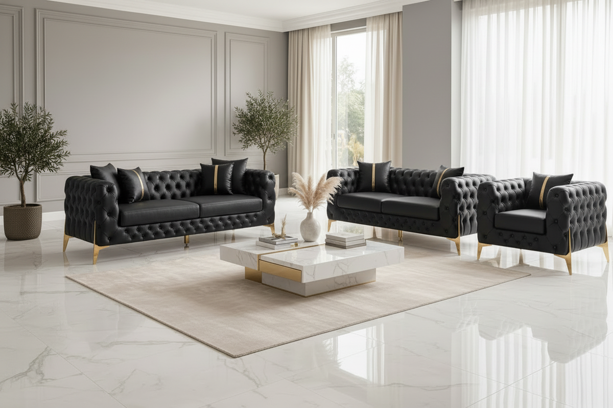 Grandeur Chesterfield Sofa Set