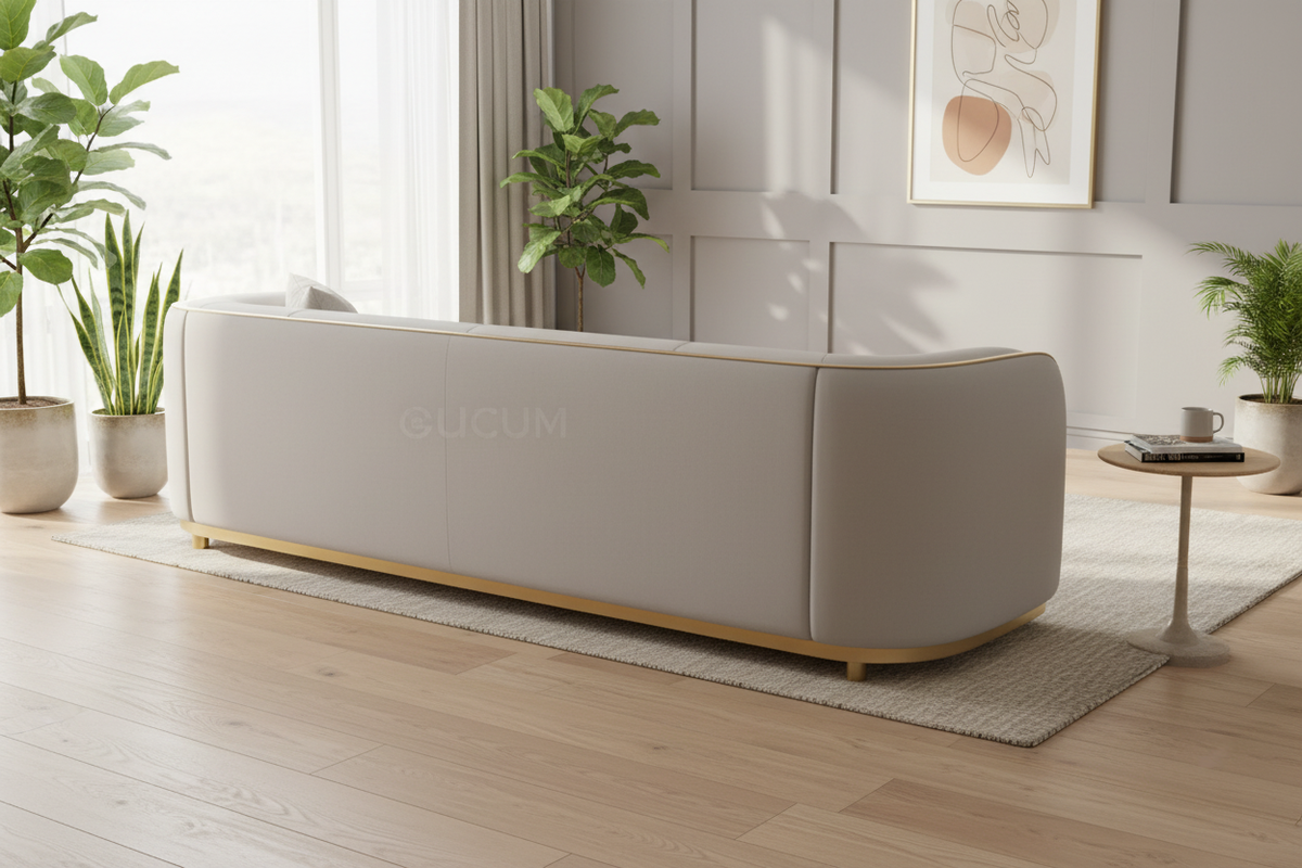 Riviera Gold-Trim Sofa