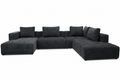 Seattle U-Shape Modular Sectional Sofa - full front view