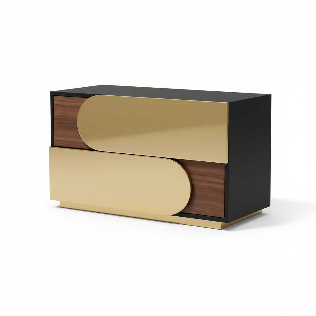 Luxe Curve Bedside Table