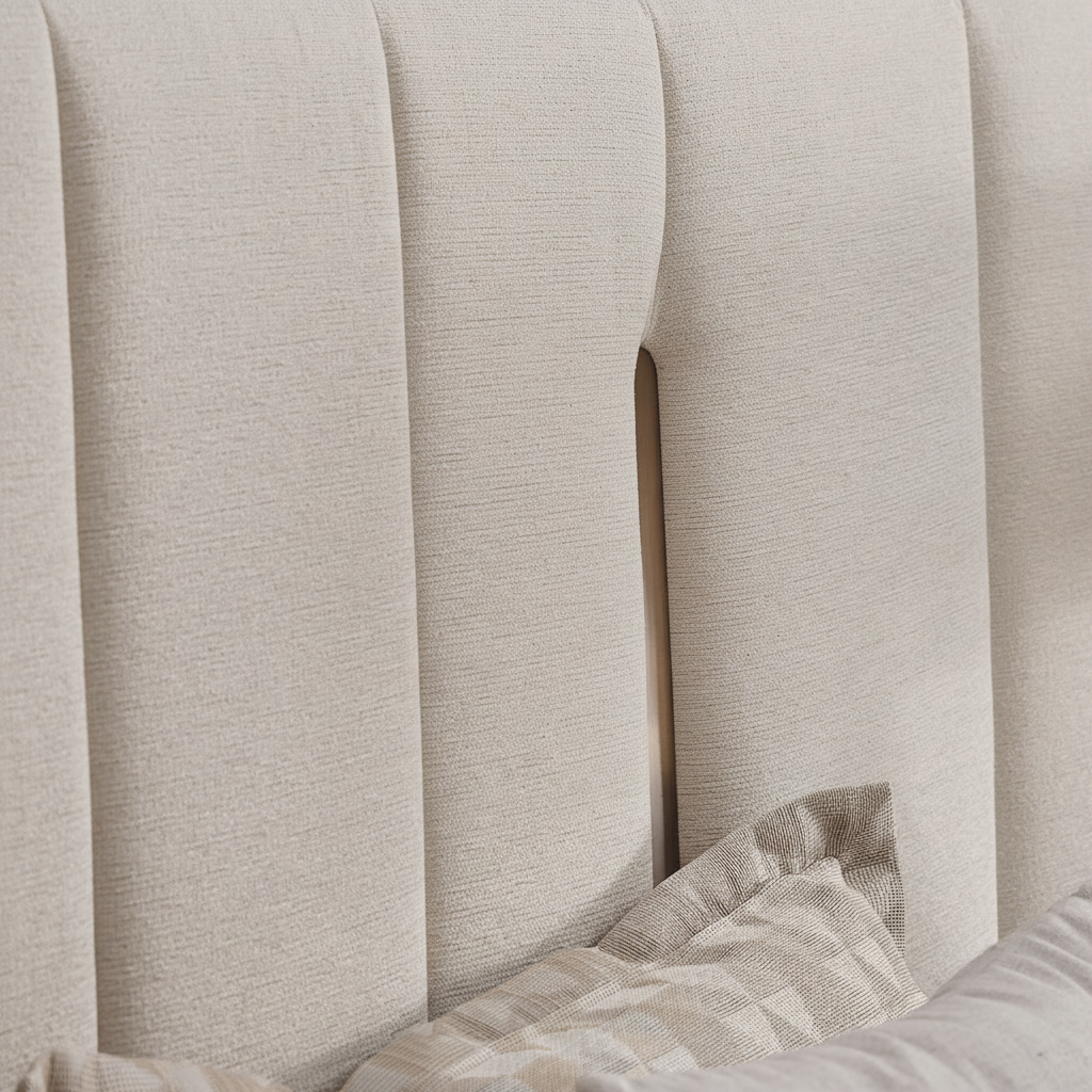 Vals Bedroom Suite - bronze metal accent detail