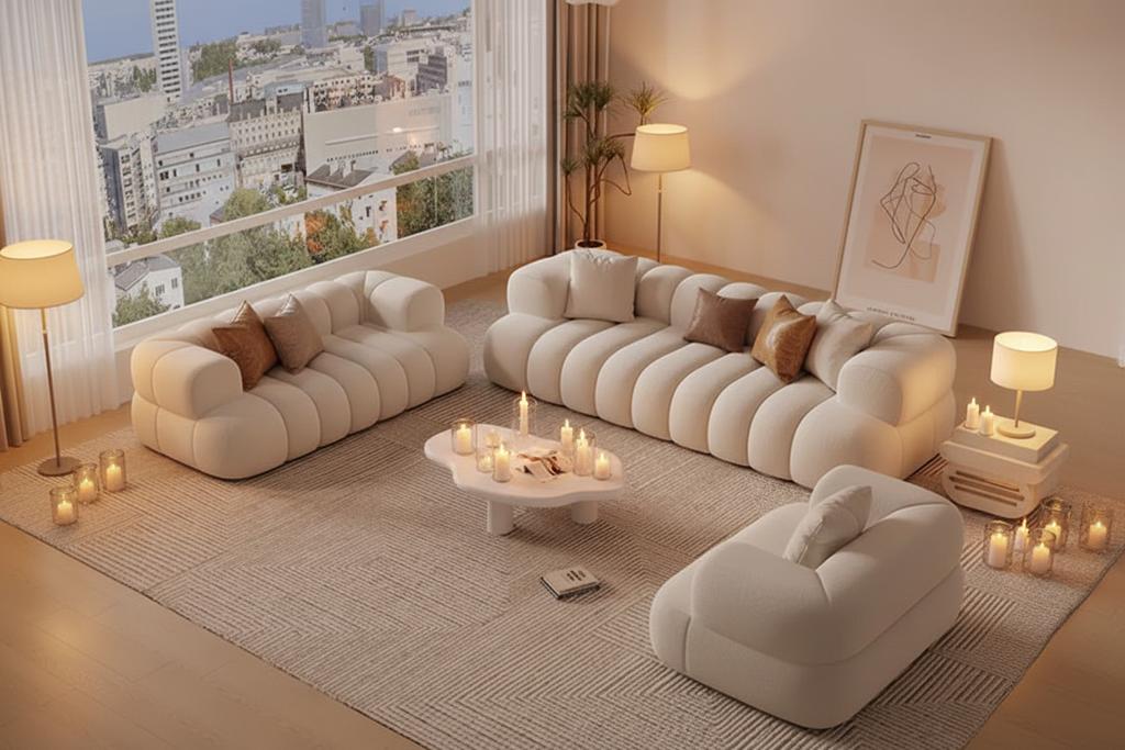 Cloud Bubble Sofa Set - evening mood lifestyle