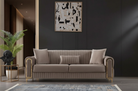 Luxe Channel Tufted Velvet Sofa - AD FURNITURE DESIGN PTY LTD