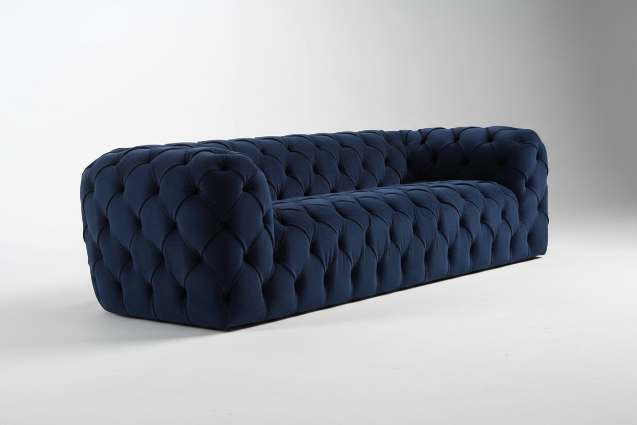 Fully Tufted Chesterfield Sofa