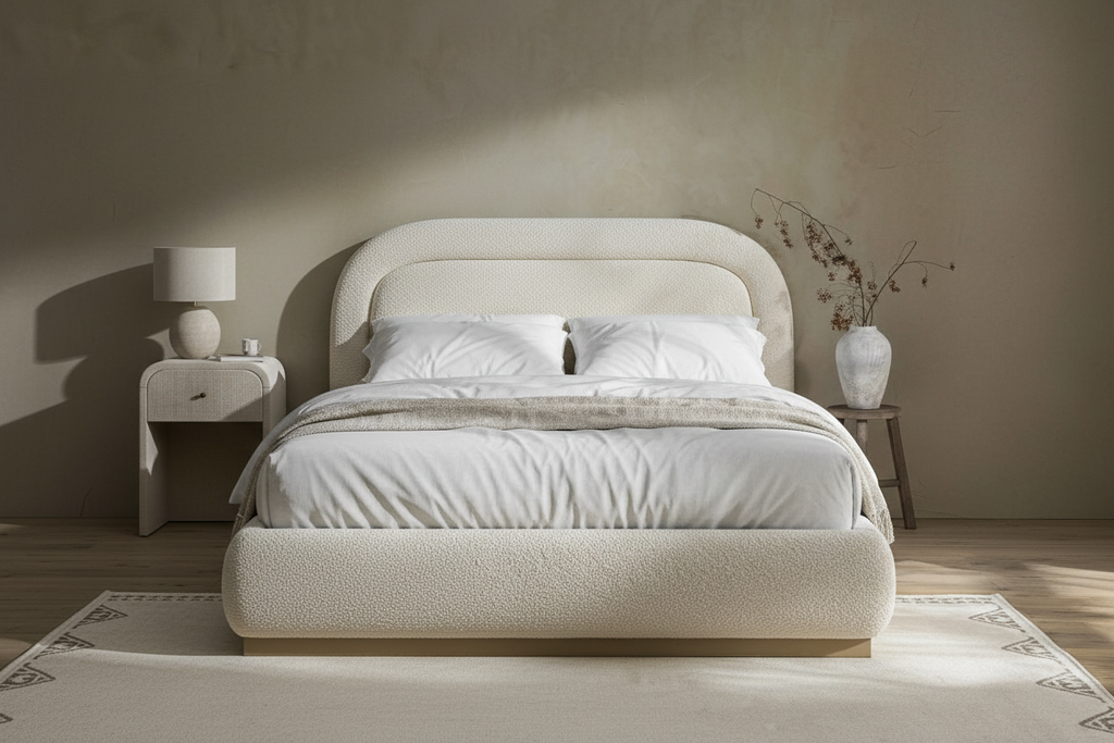 Luella Upholstered Wooden Plinth Base Storage Bed