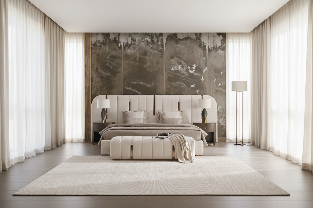 Vals Bedroom Suite - full room wide shot