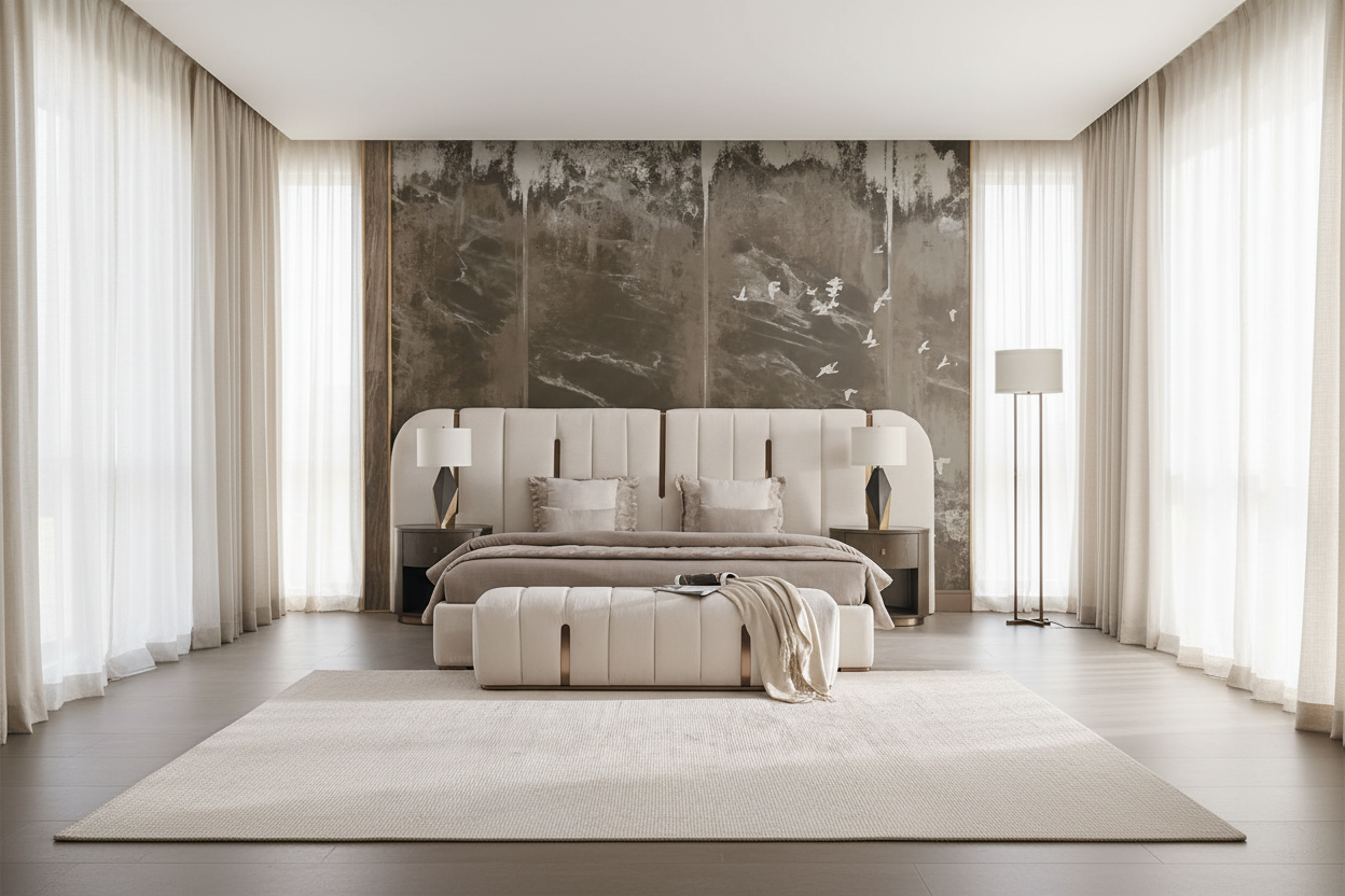Vals Bedroom Suite - full room wide shot