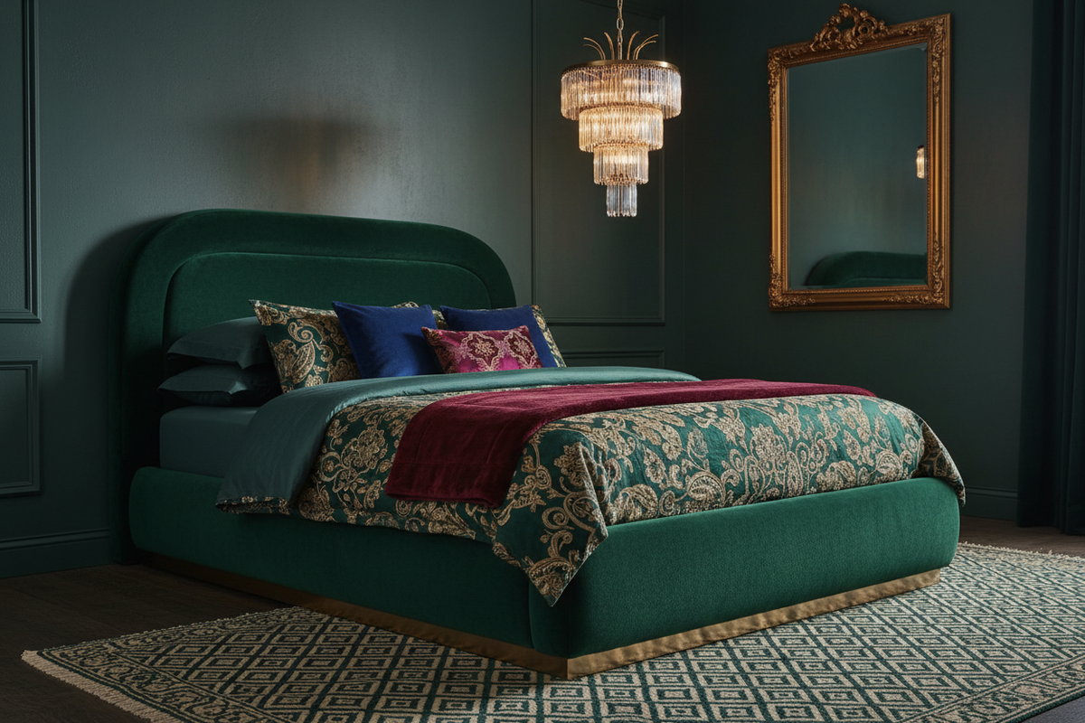 Luella Upholstered Wooden Plinth Base Storage Bed
