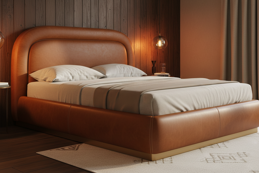 Luella Upholstered Wooden Plinth Base Storage Bed